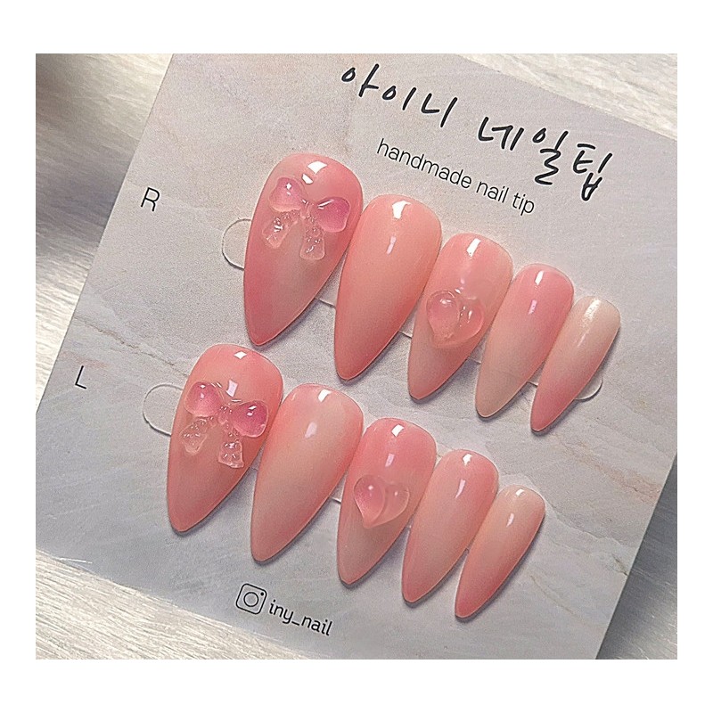 [In-store special discount] Apple & Peach Real Fruit Handmade Nail