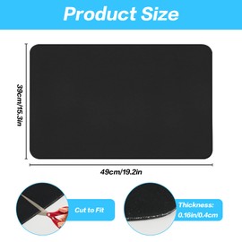16 x 20" Absorbent Coffee Matt for Counter,Under Coffee Maker Mat for Countertops, Hide Stain Rubber Coffee Bar Mat Accessories, Coffee Machine Mat, Coffee Station Coffee Pot Mats, Dish Drying Matt