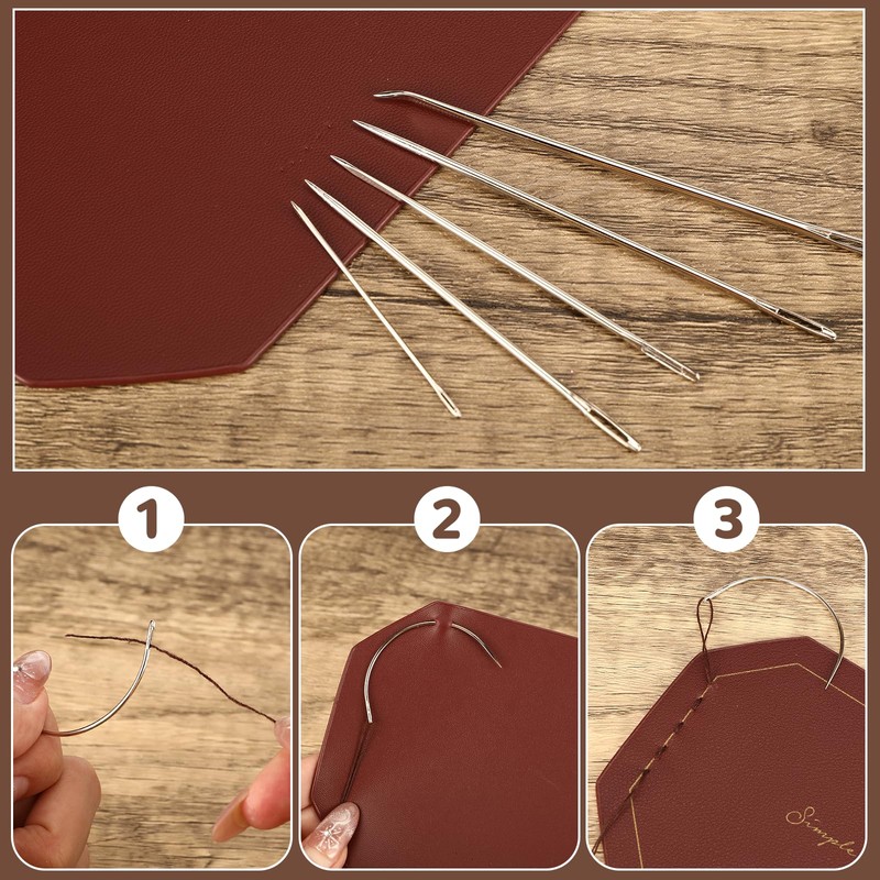 Royouzi Leather Sewing Set, Leather Tool Set with 12 Colours,