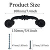 AUXBC 4PCS Drop Bail Cabinet Handles 6 Inch Hole Centers,