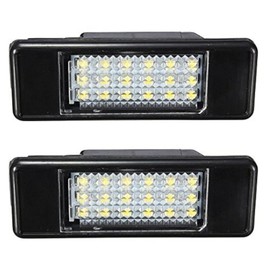 KaTur 2x White 18SMD LED License Plate Light For P eugeot 106 207 307 308 406 407 508 Car Styling