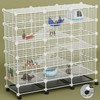 STILLCOVE Big Guinea Pig Cages Indoor: 3-Tier C&C Rabbit Cage