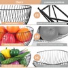 IBWell Wire Fruit Basket Fruit Bowl Kitchen Fruit Basket Stand
