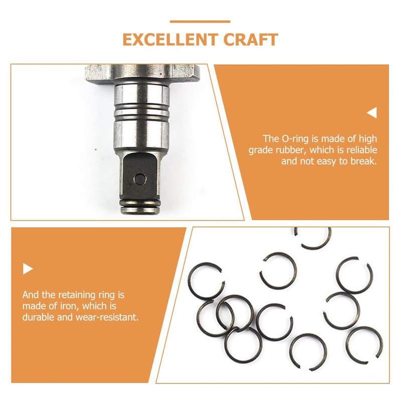 DOITOOL Wrench Ring, Impact Wrench, O-Ring, Retention Set, 12 Set,