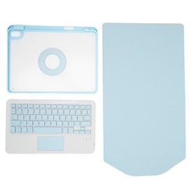 Wireless Keyboard Case 10.9in Magnetic Detachable Keyboard Cover with Touchpad Built in Pencil Holder for IOS Tablet 5th Gen 2022 Blue