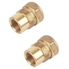UKDD® 22mm Compression by 1/2" BSP Brass Female Iron Coupler,