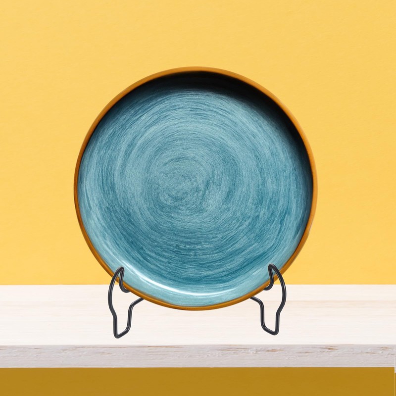 sourcing map 10 Inch Plate Stand for Display, Iron Decorative