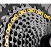 KMC X12 Waxed 12 Speed Chain, Ti-N Gold/Black, 126 Link