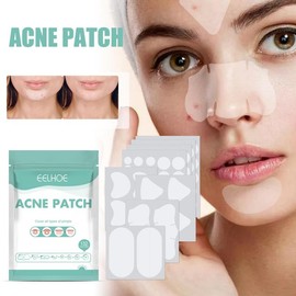 EELHOE Invisible Acne Patches Hydrocolloid Pimple Patch for Sensitive Skin 132-Count Vegan Non-Comedogenic Blemish Care Reduces Redness & Calms Breakouts Overnight - Color: 1