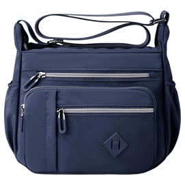 FAVORTALK Cross Body Bag Women Multi Pocket Cross Body Bag Women Across Body Shoulder Handbags with Adjustable Strap Large Capacity Multi-Pocket Messenger Bags for Dog Walking Daily Use - B39619