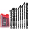 ZKH 10 PCS Masonry Drill Bit Set, Cement drill bits