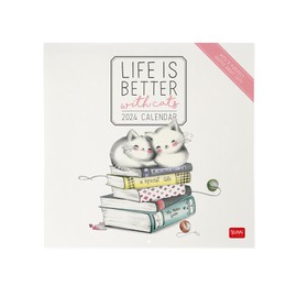 Legami - 2024 Wall Calendar, 12 Months and Year Planner, Space for Notes and Notes, Week Number, Zodiac and International Holidays, Single Cellophane Print, 30 x 29 cm