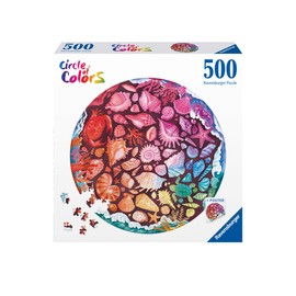 Ravensburger 12000823 Circle of Colours-Seashells Circular 500 Piece Jigsaw Puzzles for Adults and Kids Age 10 Years Up, Multicolour, One Size