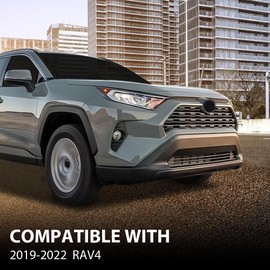 G-PLUS Front Lower Valance Skid Plate Board Guard Black Compatible with Toyota Rav4 2019-2023 527110R080B0 TO1095212