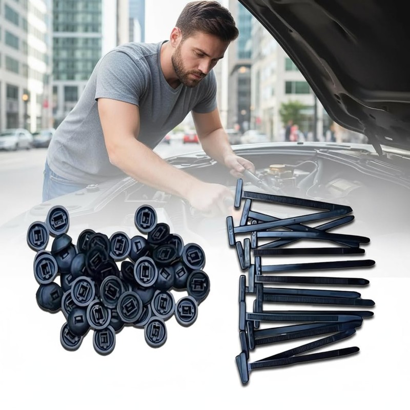 100 Pcs Cable Tie Buckle, Nylon Universal Cable Tie for