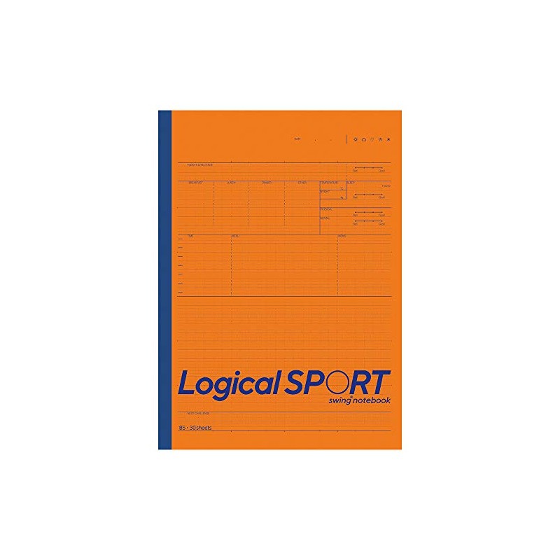 Nakabayashi Logical Sports Notebook, B5, Orange No-B590AOR