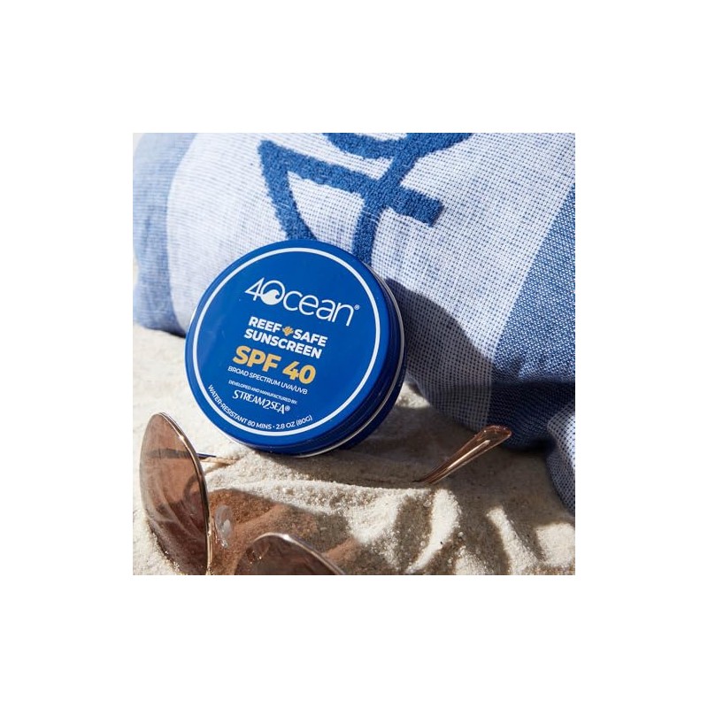 4ocean Protector solar FPS 40 seguro para arrecifes, protección UVA/UVB