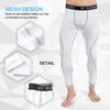 MEETYOO Leggings Uomo, Calzamaglie Sportive Pantaloni Fitness Compressione Baselayer per
