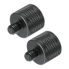 PATIKIL Mic Stand Adapter M6 Male to M8 Female Camera Screw Thread Adapter for Microphone Tripod Stand Black 2 Pack