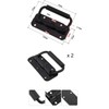 Pack of 2 Spring-Loaded Box Handles, 100 mm Folding Handles,