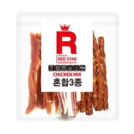Red Star Mixed 3 Types 300g / 레드스타 혼합3종 300g X 6개 강아지간식 애견 간식