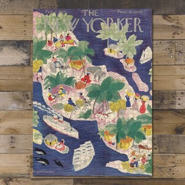 1935 Map of Cover: The New Yorker | Feb. 2, 1935 | 1000 Piece Jigsaw Puzzle for Adults