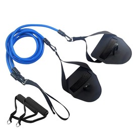 Entrenador de Brazos para natación, Entrenador de Resistencia con Mango, Cuerda de Resistencia, Banda de Resistencia para Nadar en Interiores,