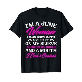 I'm a June Woman Birthday Girl Gemini Birth Month Celebrant T-Shirt