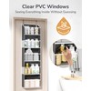 ULG Clear Over The Door PVC Organizer with 4 Pockets