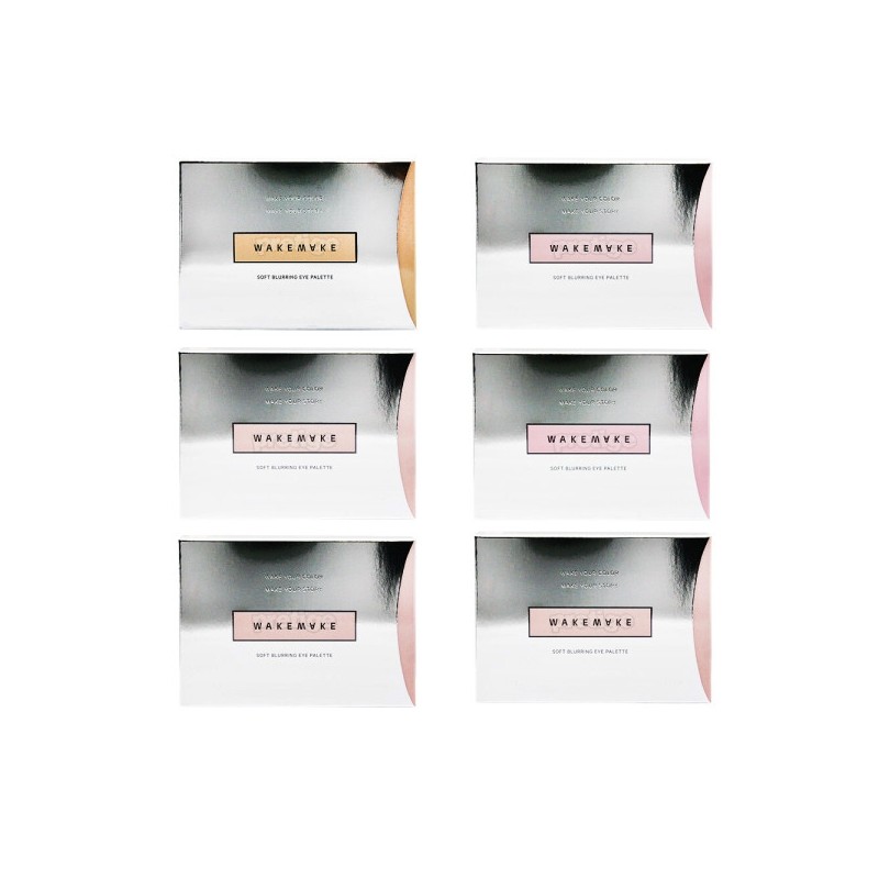 Wakemake Soft Blurring Eye Palette 16 Colors 14g / 웨이크메이크