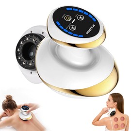 4-in-1 Electric GuaSha Massager - 6 Levels Anti Cellulite Device, Electric Cupping Device with Heat Function, Wireless Design Vacuum Massager, Cupping Massager for Better Blood Circulation