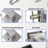 NEWBANG Hall/Closet Lever Handle Lock Satin Nickel Finish-Heavy Duty Door