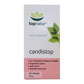 CANDISTOP Candida Cleanse and Yeast Support | Thrush Treatment for Women | Natural Supplement with Probiotics, Inulin, GSE and Garlic Prevents BV Infections and Restores Balance!