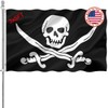 ZEKVY Pirate Flag 3x5 Outdoor Made in USA - Double