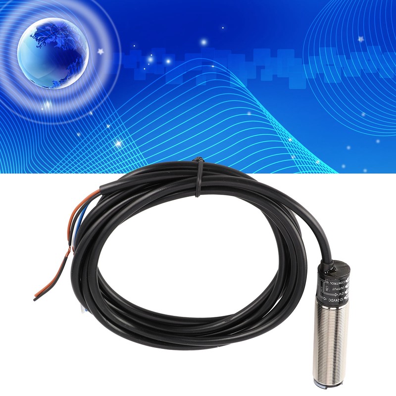 BERM Photoelectric Switch Sensor Diffuse Reflection Cylindrical 4‑Wire Power Control
