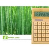 Omio Natural Bamboo Solar Multifunctional Wood Calculator - 12-Digit Large