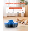 VEVOR Ceramic Cat Water Fountain, 2.1L/71oz Cupcake Pet Fountain, Porcelain