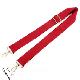 Universal Adjustable Canvas Strap Replacement for Handbag Length 75-130 cm, Burgundy Shoulder Strap Replacement Laptop Bag Crossbody Bag Strap with Metal Hooks