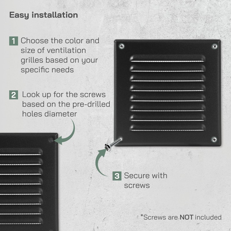 Vent Systems - 5 x 5 Inch (Duct Opening Size)