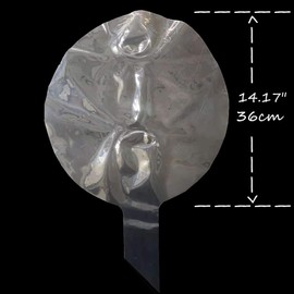 Clear Balloons Large, 10 Pcs Wide Neck Pre-Stretched Big Giant Transparent Bubble Balloons, Crystal Clear Bobo Balloons for stuffing