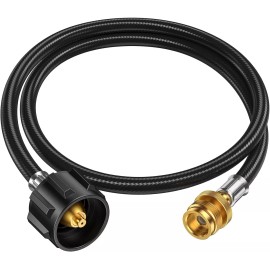Gas One 4 Feet Propane Hose Adapter 1lb to 20lbPropane Adapter