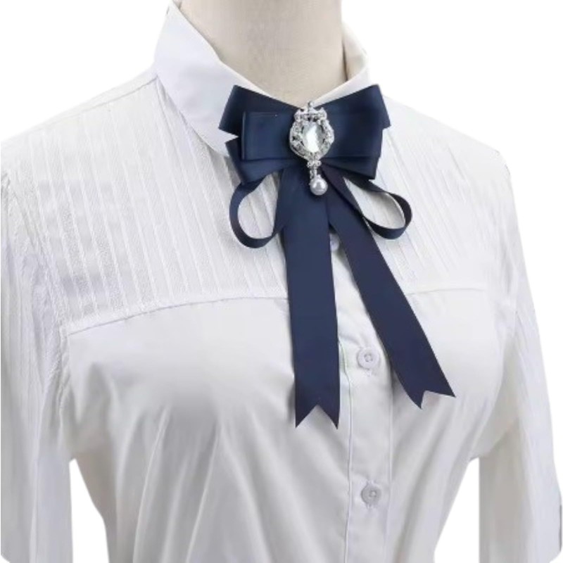 ラインストーン 制服リボン リボンタイ 蝶ネクタイ レディース 制服小物 蝶結び スイート レース アクセサリー