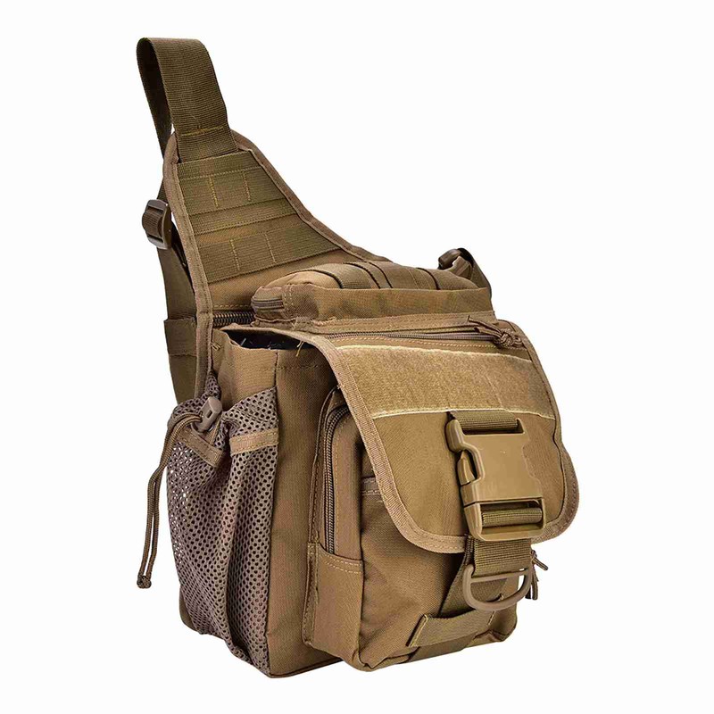 Durable Men Military Chest Shoulder Bag Pack for Travel Hiking