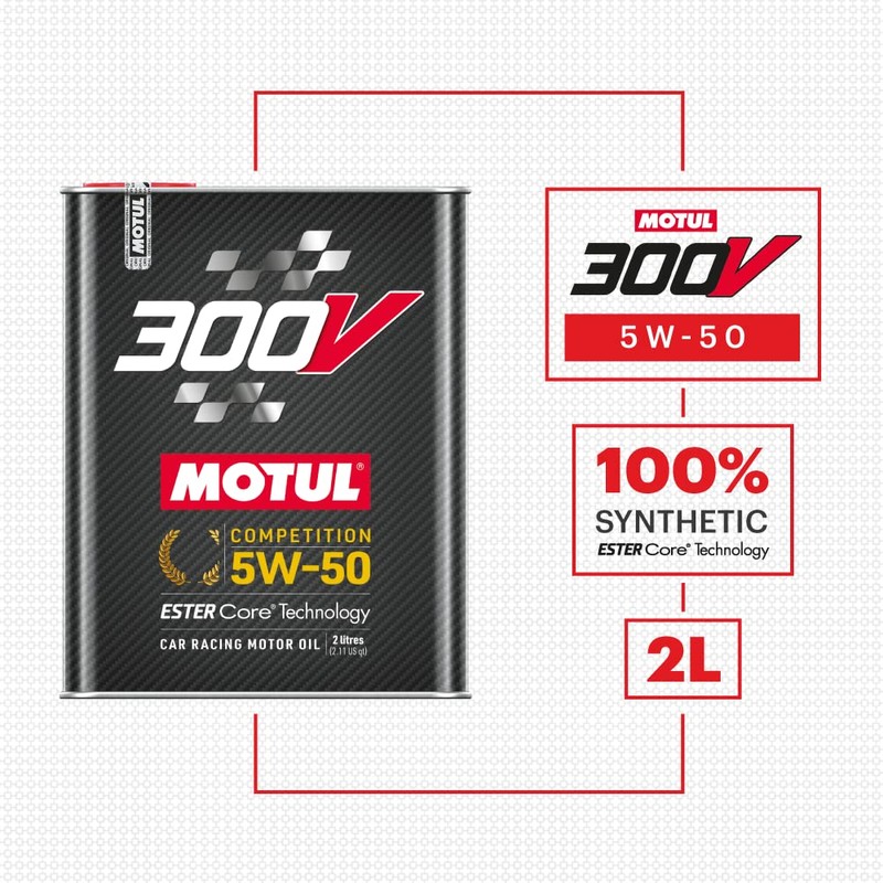 Motul 300V Competition 5W-40 Full Synthetic Motor Oil 2L |