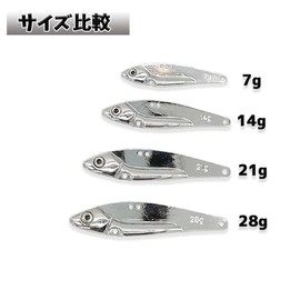 Orurdo qb100215b02n0 Metal Bible A Fishing Tackle Set of 6 (Silver (No Hooks) / 0.5 oz (14 g)