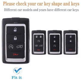 WKEDQAF TPU for Jeep Key Fob Cover Compatible with Jeep Grand Cherokee L 2022 Grand Wagoneer 2022 Wagoneer 2022 Grand Cherokee L 2021 (5-B White)
