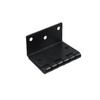 MY MIRONEY Black Offset Hinge - 4pcs Half Surface Hingle