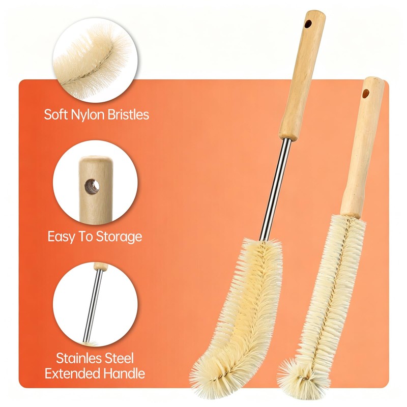 Cleaning Brush Compatible with Chemex Coffeemakers
