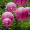 Hot Pink Paper Lanterns - 25 Piece Set - Party