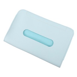 ULTECHNOVO 1 PC Paper Box Sunglass Napkin Holder Car Standard Tissue Holder Dryer Paper Towel Holder Car Tissue Holder Sun Visor Clip Cover Car Storage Bin Visor Accessories Cars Leather Blue
